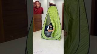 Ghar mai tent bna lia 😂 dushyantkukreja shorts [upl. by Aititel504]