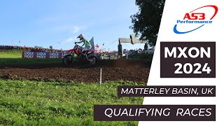 Motocross of Nations MXoN 2024 Qualifying Race Footage MXGP MX Open MX2 class Matterley Basin UK [upl. by Daren332]