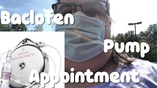 BACLOFEN PUMP REFILL APPOINTMENT 9820 [upl. by Wadleigh]