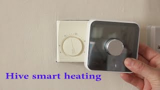 Hive Thermostat smart heating installation [upl. by Sharman]