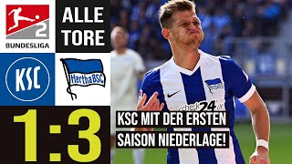 Karlsruhe verpasst zu viele Chancen Karlsruher SC vs Hertha BSC  Highlights  Alle Tore [upl. by Eugenie]