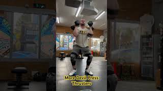 Devil Press Thruster Challenge Day 2 youtubeshort achillesrecovery [upl. by Zubkoff]