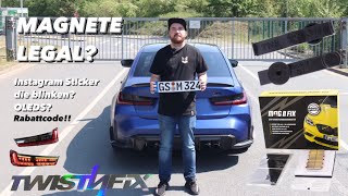 twistnfix MAGNET KENNZEICHENHALTER LEGAL V3 Elektrische Instagram Sticker BMW M3 G80 OLEDS ​⁠ [upl. by Lebiram]