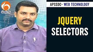 jQuery Selectors Training Program  Web Technology  27  APSSDC  MANA TV [upl. by Kcaz]