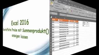 Excel  Mit Summenprodukt gestaffelte Preise ausgeben [upl. by Sparks534]