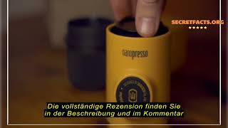 Produktbewertung WACACO Nanopresso Tragbare Espressomaschine UpgradeVersion von Minipresso 18 Ba [upl. by Burtis]