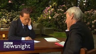 TRAIL Interview with Silvio Berlusconi  Newsnight [upl. by Ansell]