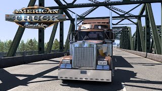 American Truck Simulator  Kenworth W900L 86 Studio Sleeper ITASHA Mahiru Shiina road to Seattle [upl. by Darell]