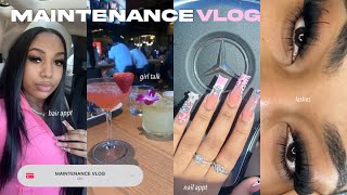 MAINTENANCE VLOG  HAIR  NAILS  LASHES  WAX amp SHOPPING im literally just a girl [upl. by Dolphin760]