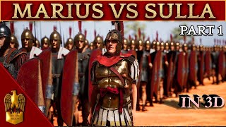 The Rise of Gaius Marius 3D Animated CINEMATIC Documentary 133109 BC  Marius VS Sulla  Part 1 [upl. by Witcher]