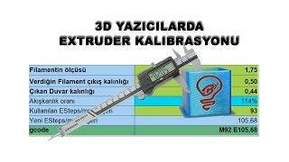 Extruder Kalibrasyonu En Kolay Yol Formüllü [upl. by Nyraf68]