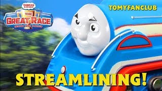 The Great Race quotStreamliningquot Thomas amp Friends Remake TOMY FANCLUB [upl. by Leuqim]