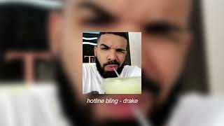 hotline bling  drake sped up [upl. by Ilil]