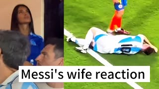 Antonella reaction when Lionel Messi got serious injury [upl. by Sac]