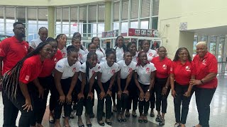 Under21 Netball Team Leaves For Americas Netball World Qualifiers In Guadeloupe [upl. by Perloff]