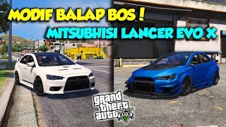 SULTAN UPIN IPIN MODIF BALAP MITSUBHISI LANCER EVO X TERKENCANG DUNIA  GTA 5 MOD UPIN amp IPIN [upl. by Llerrat]