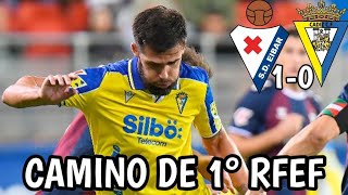 EIBAR 1 CÁDIZ 0 Jornada 11  EL CÁDIZ EN CAIDA LIBRE CAMINO DE 1º RFEF [upl. by Imij]