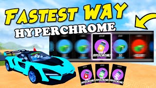 FASTEST WAY How to GET HYPERCHROME Best Tips and Tricks Roblox Jailbreak [upl. by Dnaleel]