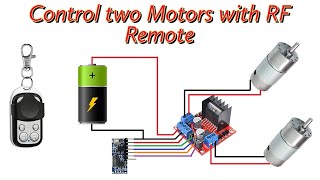 Wireless Motor Control with 433MHz Remote and Receiver [upl. by Leuamme297]