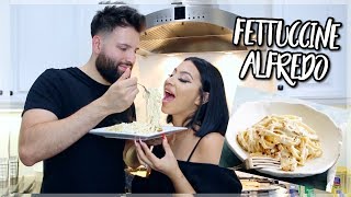 COOKING WITH EVETTEXO FT ULYSSES FETTUCCINE ALFREDO [upl. by Odnanref]