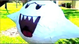 How To Make A Super Mario Brothers Boo Piñata [upl. by Afra]