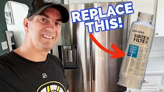 How To Replace Samsung Refrigerator Water Filter [upl. by Ailekahs987]