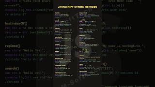 JavaScript string method javascript javascripttutorial javascriptwebdevelopmentshortsshortsfeed [upl. by Duile]