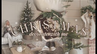 Christmas Decorate With Me 2024  Decorating The Christmas Tree 🌟 [upl. by Ahsiak]