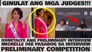 PRELIMINARY INTERVIEW NI MICHELLE DEE IDINETALYE GINULAT ANG MGA JUDGES MISS UNIVERSE 2023 [upl. by Kovacev]