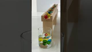 Marble Run ASMR ☆ Wave Slope Mini glass of Water🫗 shorts marblerun marblerunone [upl. by Nairam777]