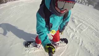 Snowboarding 101 How To quotSquot In A Day 45 Beginner Tutorial  Toeside [upl. by Llabmik]