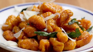 Sweet Potato Gnocchi With Browned Butter And Sage [upl. by Terraj]