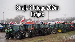 Strajk rolników  Protest sadowników w Grójcu  9 lutego 2024r [upl. by Nohsad407]