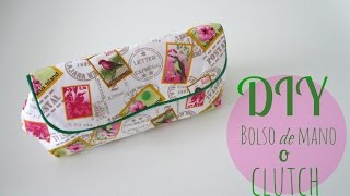 Tutorial diy bolso de mano o clutch  patrón incluido  I pinafili films [upl. by Ecinuahs875]