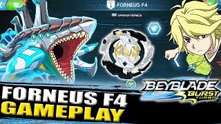 EMPEROR FORNEUS F4 GAMEPLAY  COLLAB C ZANKYE BEYBLADE BURST TURBO APP ベイブレードバーストアプリ [upl. by Elamef230]