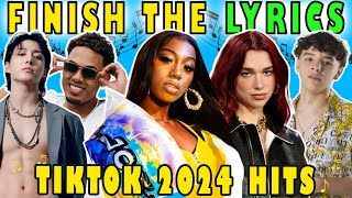 Vervollständige die Liedtexte Tiktok 2024 Musik Quiz 🎶 Finish the Lyrics Deutsch [upl. by Jordanson]