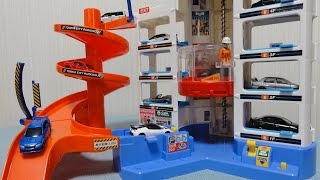 トミカ シティパーキング 立体駐車場 Tomica Car Toys [upl. by Anwahsat469]