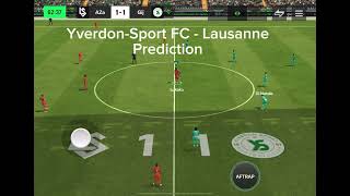 Raiffeisen Super League 🇨🇭 YverdonSport FC  Lausanne  Prediction Matchday 2 [upl. by Cassella482]