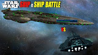 DEFEATING the Mediator Star Defender with the Predator Star Destroyer  Star Wars Empire at War [upl. by Georgina363]