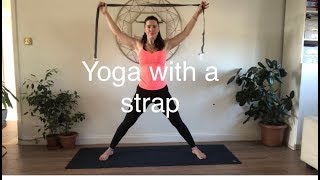 25 min yoga with straps to lengthen amp stretch [upl. by Htiduy]