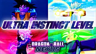 Ultra Instinct Level Characters Dragon Ball Nexus [upl. by Schnabel]