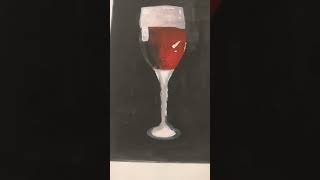 Wine glass painting artist Artistshubhra [upl. by Garnette]