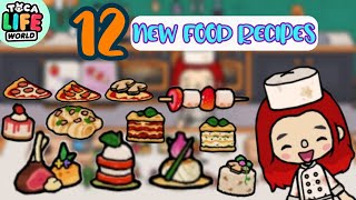 How to make foods in Toca Boca  12 new food recipes  Toca Life World [upl. by Potter]