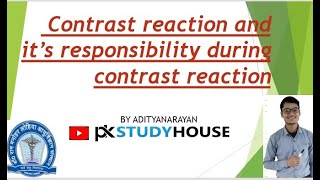 Contrast reaction and its management  Responsibility of radiographer during reaction in RMLIMS pk [upl. by Sivad]