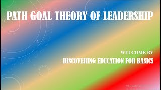 Path Goal Theory of Leadership In Bengali [upl. by Ardiedal]