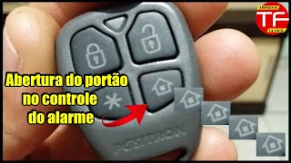 Como abrir o portão eletrônico pelo controle do alarme [upl. by Atiniv]