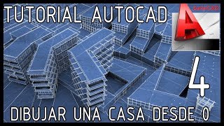 Tutorial Autocad 2017 Básico  HATCH  Diseñando una Casa 4 [upl. by Derdlim353]