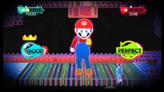 Just Dance 3 Wii Gameplay  Ubisoft meet Nintendo Just Mario DLC [upl. by Peirsen]