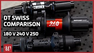 DTSwiss 180 v 240 v 350 Hub Comparison [upl. by Willa43]