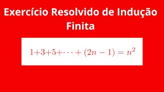 exercício resolvido de indução matemática indução finita [upl. by Lemuel599]